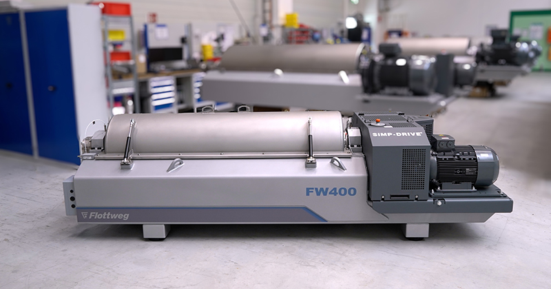 FW400 HTS – die neue Generation der Dekanterzentrifugen