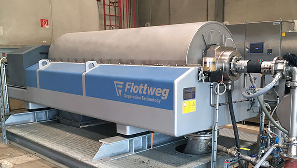 Die Flottweg Zentrifuge konnte sich in der Testphase gegenüber zwei Wettbewerbern durchsetzen mietzentrifuge-bei-wien-energie-neu_19